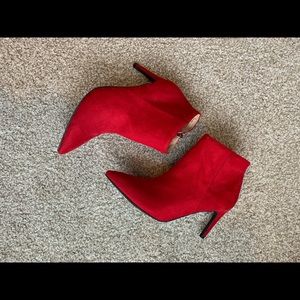A New Day Red Stiletto Booties